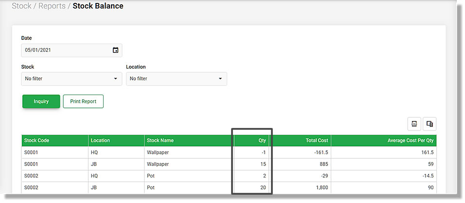 REALTIME STOCK GPIS